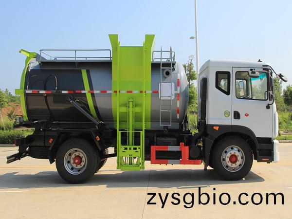 國六東風D9 9.5方 餐廚垃圾車圓鑵