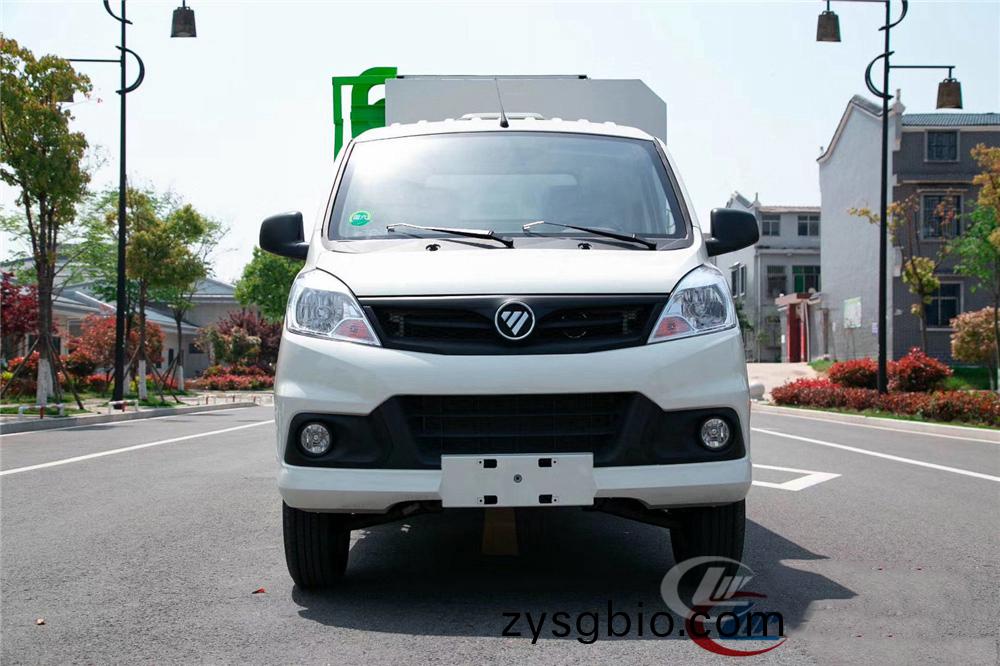 國六3方 藍牌福田(tian)祥(xiang)蔆 掛桶垃圾車