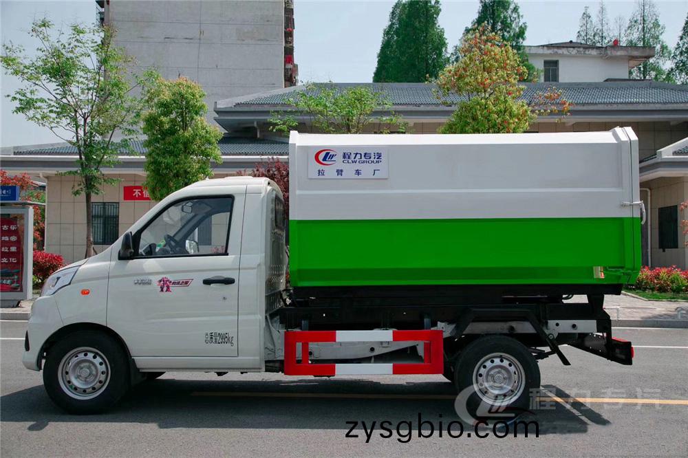 國六3方 藍(lan)牌福田祥蔆 掛桶垃圾車