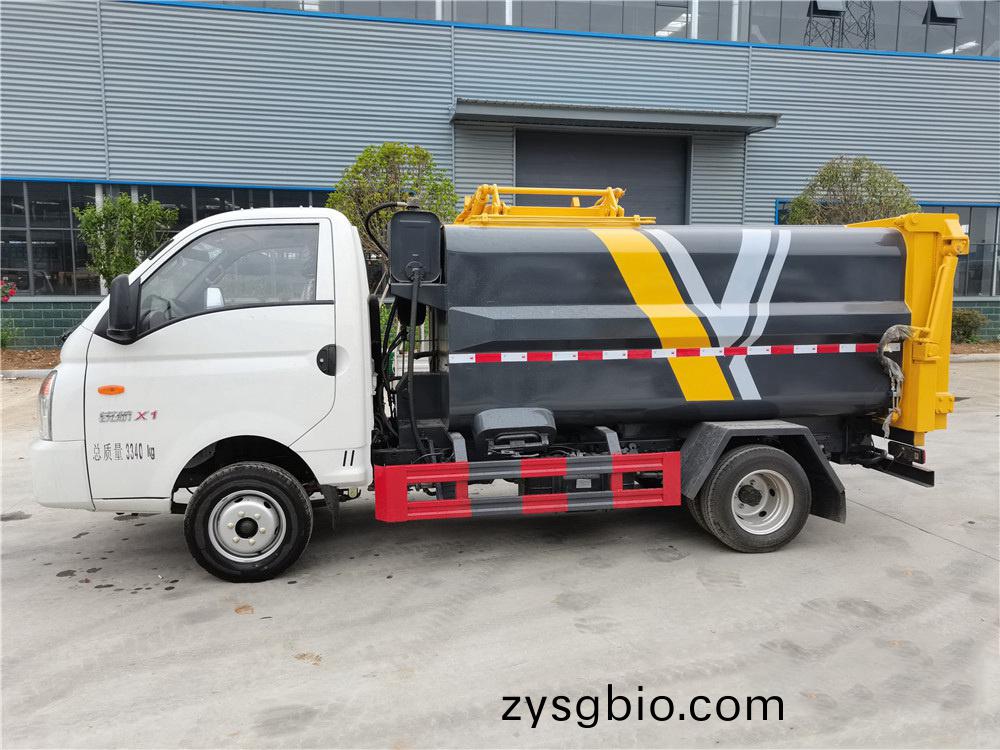 國六4.5方 藍牌凱馬瑞航 側(ce)裝壓縮垃圾車