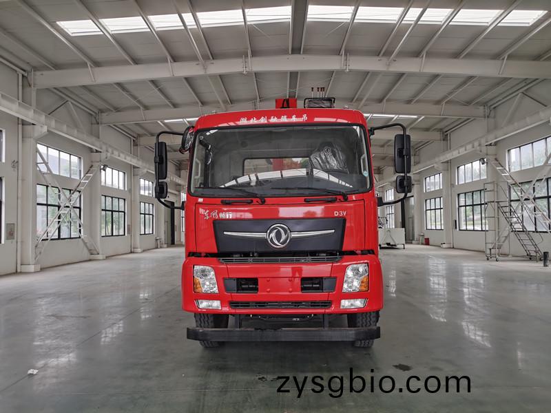 國六東風暢行(xing)D3V后雙(shuang)橋程力12噸弔機