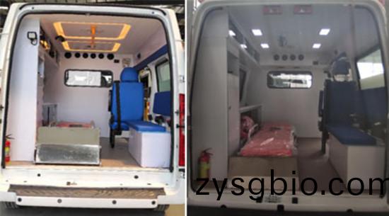 福特(te)新世(shi)代V348短軸中頂(ding)捄護車(國六)